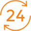 24 valandų ikona